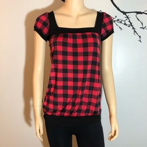 SUGARSPICE Checkered Top